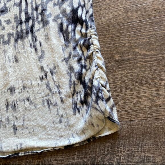 Calvin Klein Tunic Dress Dolman Sleeve Animal Print Beaded Large - Picture 11 of 13